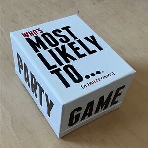 Who's Most Likely To Party Game - White Edition